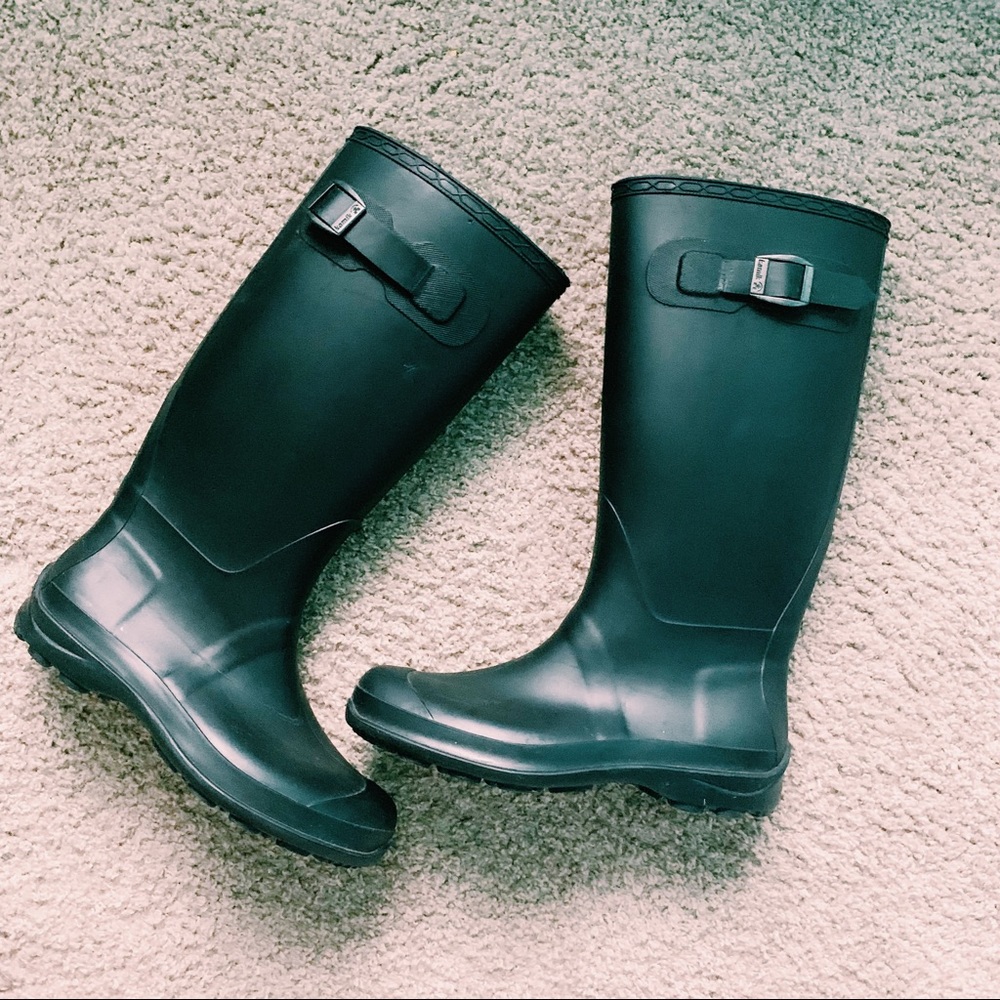 Womens Black KAMIK Tall Rain Boots (7)